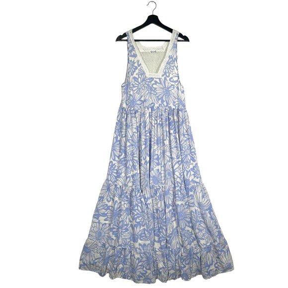 Free People Tiers For You Maxi Dress sz M - Picture 2 of 10